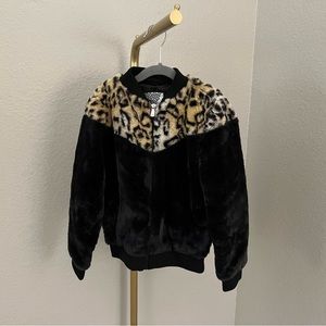 Kenzie girl faux fur jacket